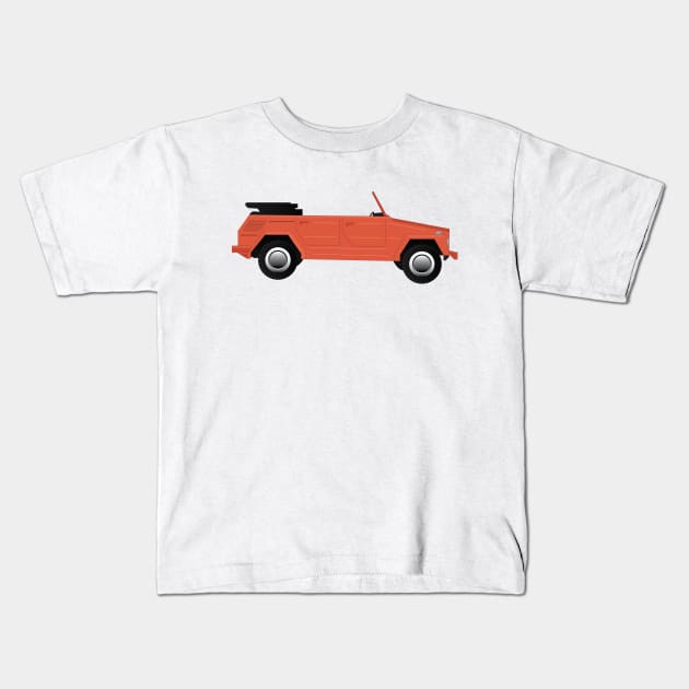 Safari Car Kids T-Shirt by kindacoolbutnotreally